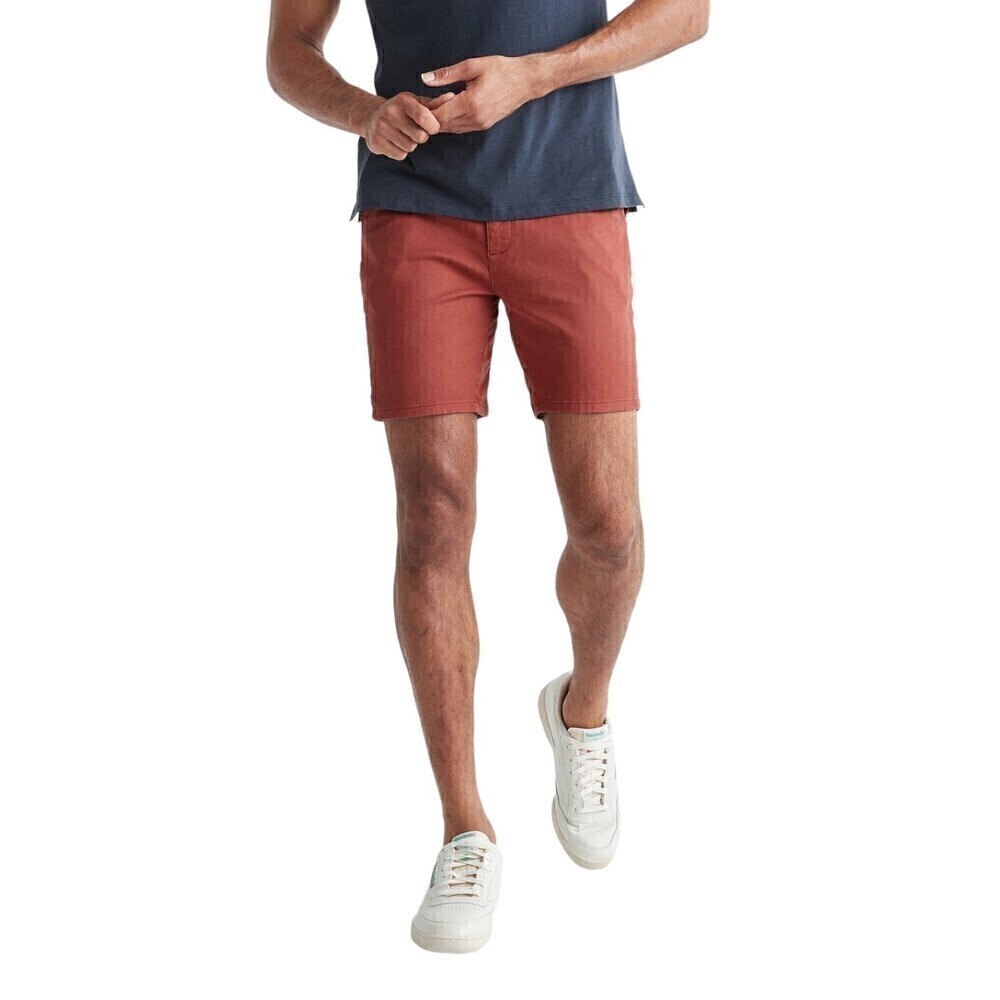 DUER Men's Live Free Journey Shorts 9" Inseam Dark Red 29"